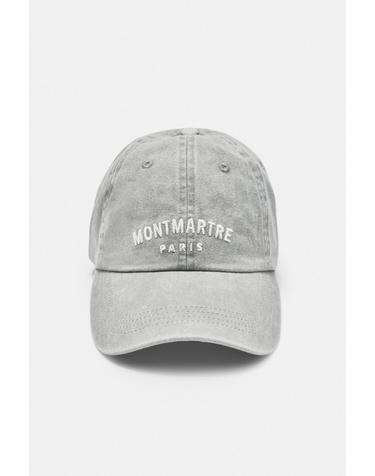 풀앤베어 몽마르트르 파리 자수 캡모자 3004/350 GREY
