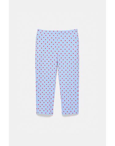 풀앤베어 도트 프린트 카프리 레깅스 7670/412 PASTEL BLUE