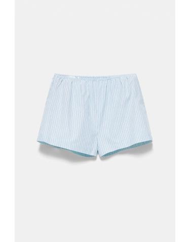 풀앤베어 스트라이프 파자마 스타일 면 반바지 7665/319 WATER BLUE