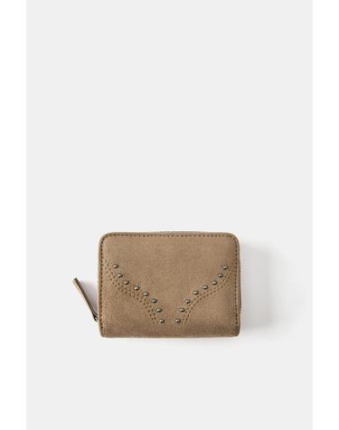 풀앤베어 스터드 스웨이드 반지갑 4041/840 LEATHER