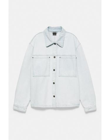 풀앤베어 포켓 데님 오버셔츠 7461/504 SKY BLUE