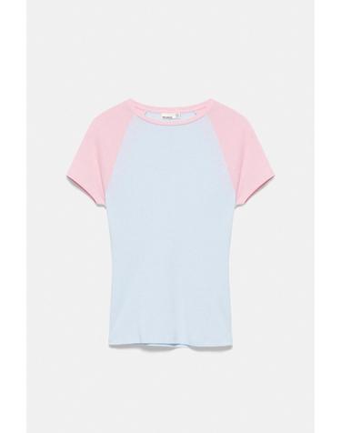 풀앤베어 배색 래글런 라운드넥 반팔 티셔츠 7230/397 PASTEL BLUE