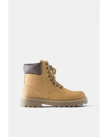 풀앤베어 레이스업 마운틴 부츠 2002/840 MUSTARD