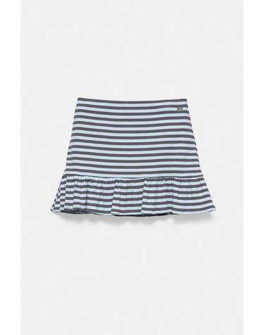 풀앤베어 스트라이프 러플 미니 스커트 7385/307 BLUISH GREY