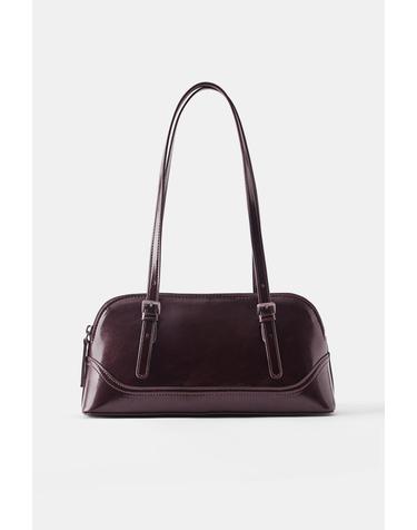 풀앤베어 볼링백 스타일 버클 숄더백 4096/840 MAROON