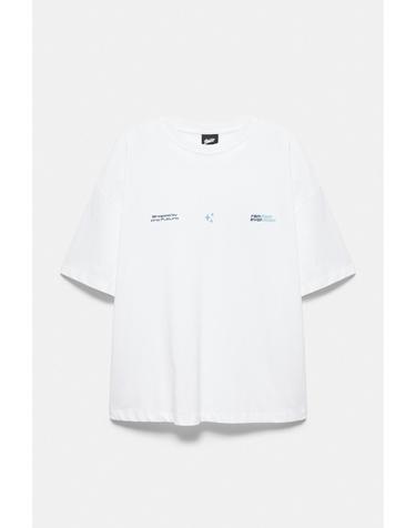 풀앤베어 박시핏 그래픽 라운드넥 반팔 티셔츠 7230/595 WHITE