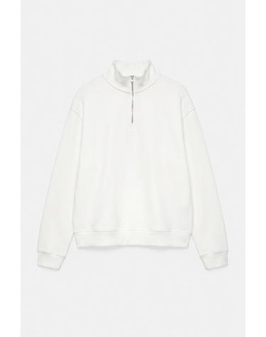 풀앤베어 집업 하이넥 긴팔 스웨트셔츠 7558/508 OFF WHITE