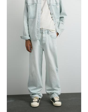 풀앤베어 5포켓 연청 와이드 데님 청바지 7662/511 PALE INDIGO