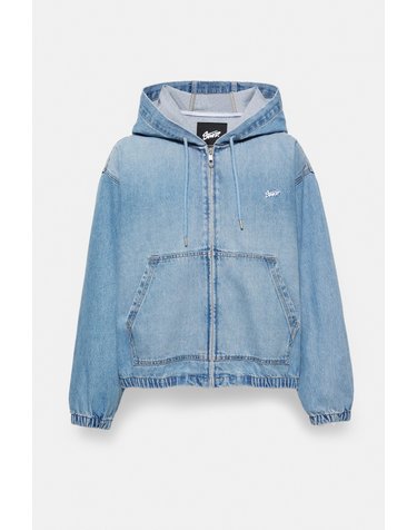 풀앤베어 후드 집업 데님 자켓 7720/519 MEDIUM BLUE