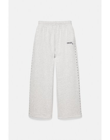풀앤베어 스터드 그래픽 조거 팬츠 7670/371 GREY MARL