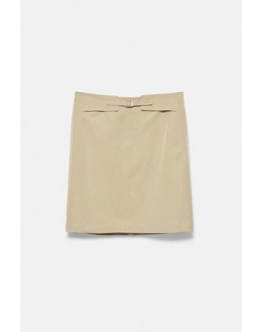 풀앤베어 버클 스트레이트 미니 스커트 7385/342 MEDIUM CAMEL