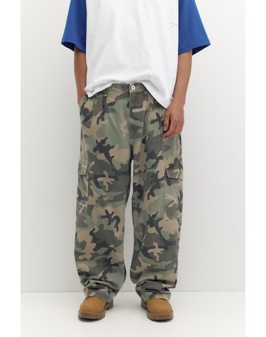 풀앤베어 카모플라주 프린트 카고 팬츠 7671/528 KHAKI