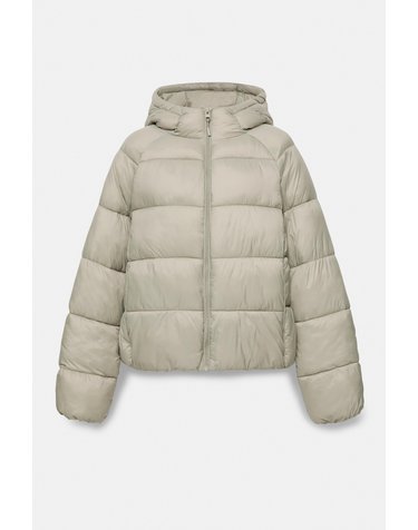 풀앤베어 후드 숏 패딩 자켓 7720/325 PALE KHAKI