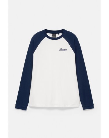 풀앤베어 자수 래글런 크루넥 긴팔 티셔츠 7230/560 NAVY