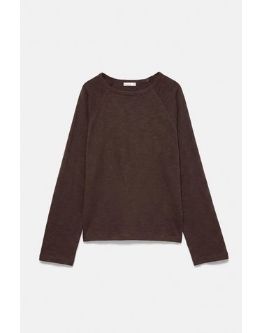 풀앤베어 래글런 라운드넥 긴팔 티셔츠 7230/387 BROWN