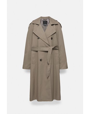 풀앤베어 더블 버튼 벨트 트렌치 코트 7721/300 MOLE BROWN