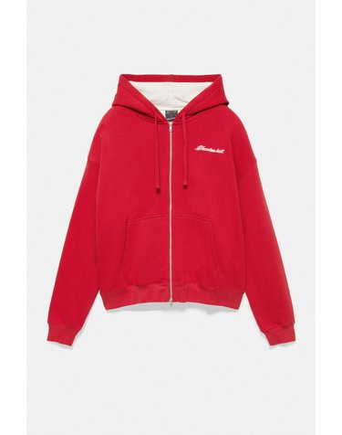 풀앤베어 그래픽 자수 박시 후드 집업 7551/510 RED