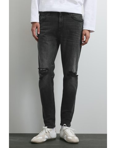 풀앤베어 디스트로이드 슬림핏 청바지 7660/521 FADED BLACK