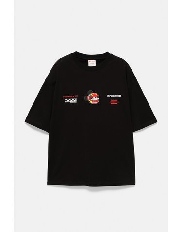 풀앤베어 디즈니 F1 그래픽 반팔 티셔츠 7231/532 BLACK