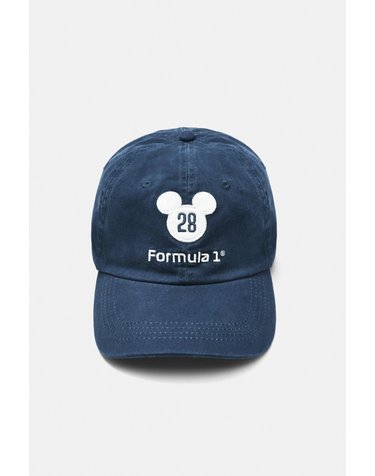 풀앤베어 디즈니 F1 자수 그래픽 볼캡 7004/306 BLUE