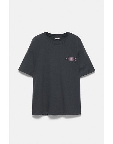 풀앤베어 닥스훈트 그래픽 반팔 티셔츠 7232/316 ANTHRACITE GREY