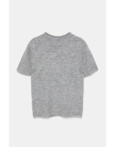 풀앤베어 하이넥 반팔 니트 스웨터 7540/337 GREY MARL