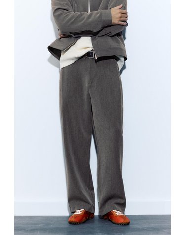 풀앤베어 스트레이트 테일러드 슬랙스 팬츠 7671/510 ANTHRACITE GREY