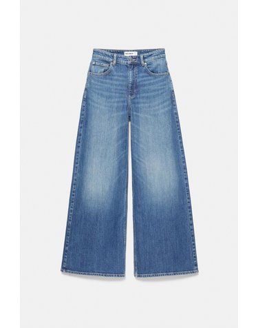 풀앤베어 하이웨이스트 슈퍼 와이드 청바지 7660/317 DARK BLUE