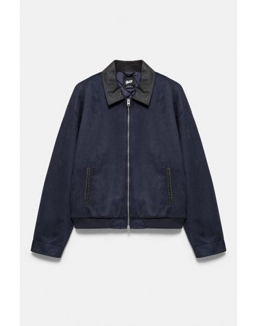 풀앤베어 페이크 스웨이드 블루종 재킷 7721/509 NAVY