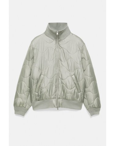 풀앤베어 퀼팅 하이넥 경량 패딩 자켓 7721/512 WATER GREEN