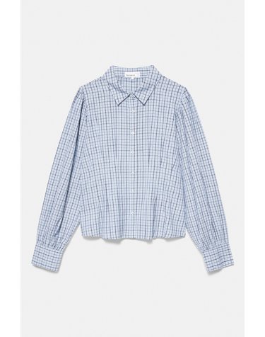 풀앤베어 체크 슬림핏 긴팔 포플린 셔츠 7460/339 GREY/BLUE