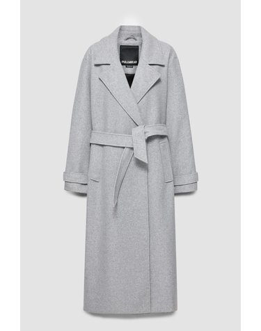 풀앤베어 라펠 칼라 벨티드 롱 코트 7755/351 MEDIUM GREY