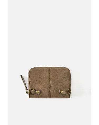 풀앤베어 메탈 디테일 지퍼 반지갑 4169/840 LEATHER