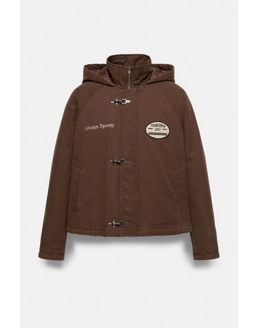 풀앤베어 후드 파이어맨 클라스프 자켓 7721/511 BROWN