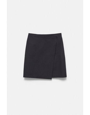 풀앤베어 크로스 랩 미디 스커트 7385/337 DARK NAVY