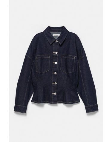 풀앤베어 슬림핏 긴팔 데님 셔츠 7460/343 NAVY