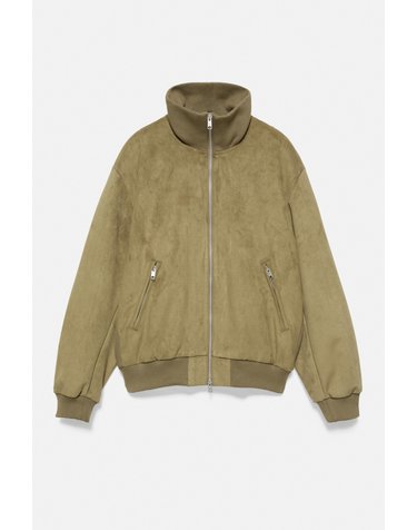풀앤베어 하이넥 집업 포켓 봄버 자켓 7721/534 DARK OLIVE