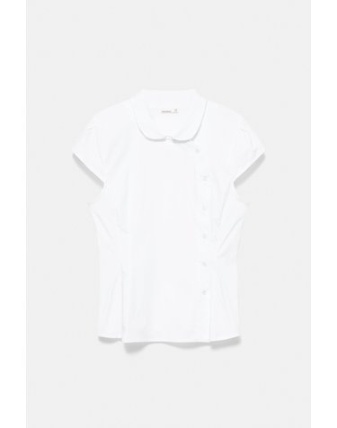 풀앤베어 피터팬 칼라 반팔 버튼 블라우스 7460/359 WHITE