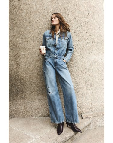 풀앤베어 빈티지 데님 롱 점프수트 7021/301 MEDIUM BLUE