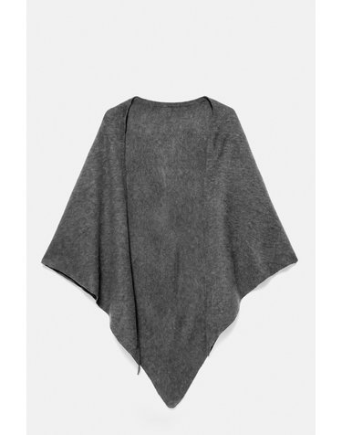 풀앤베어 삼각 파인 니트 케이프 7006/328 ANTHRACITE GREY