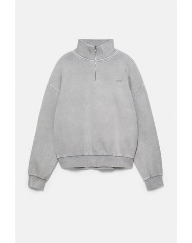 풀앤베어 오버사이즈 지퍼넥 긴팔 맨투맨 7551/515 ANTHRACITE GREY
