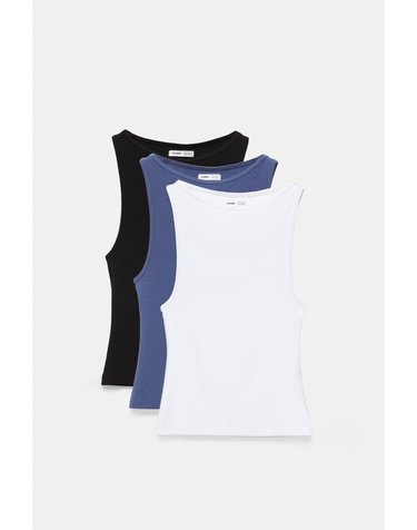 풀앤베어 보트넥 민소매 탱크탑 3팩 3230/420 NAVY