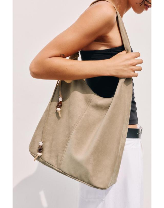 풀앤베어 풀앤베어 참 장식 숄더 토트백 4041/740 BEIGE 베이지 착용컷