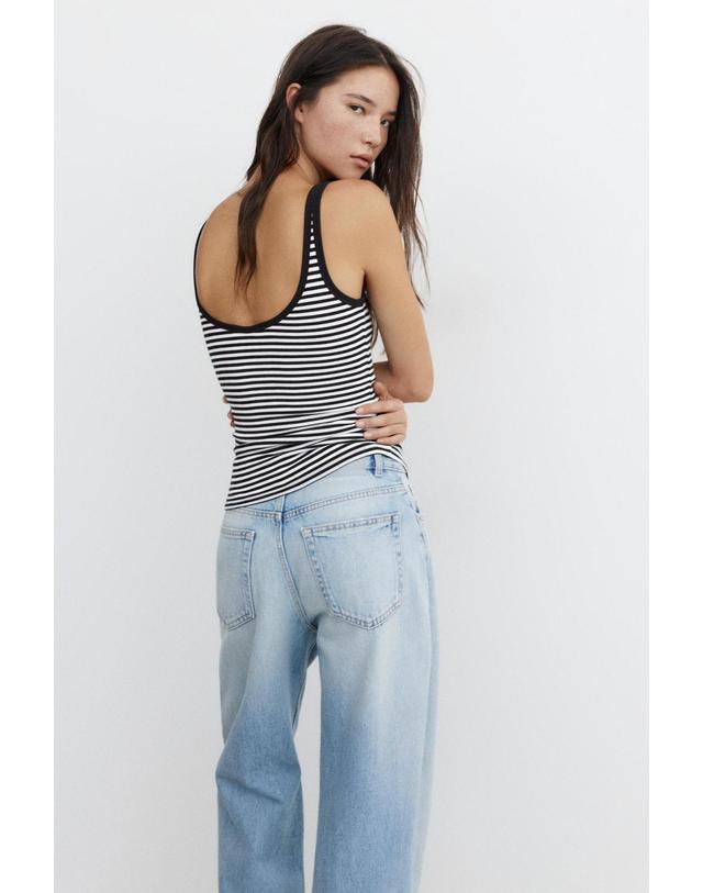 풀앤베어 풀앤베어 스트라이프 라운드넥 탱크탑 3230/354 STRIPED 멀티컬러 착용컷