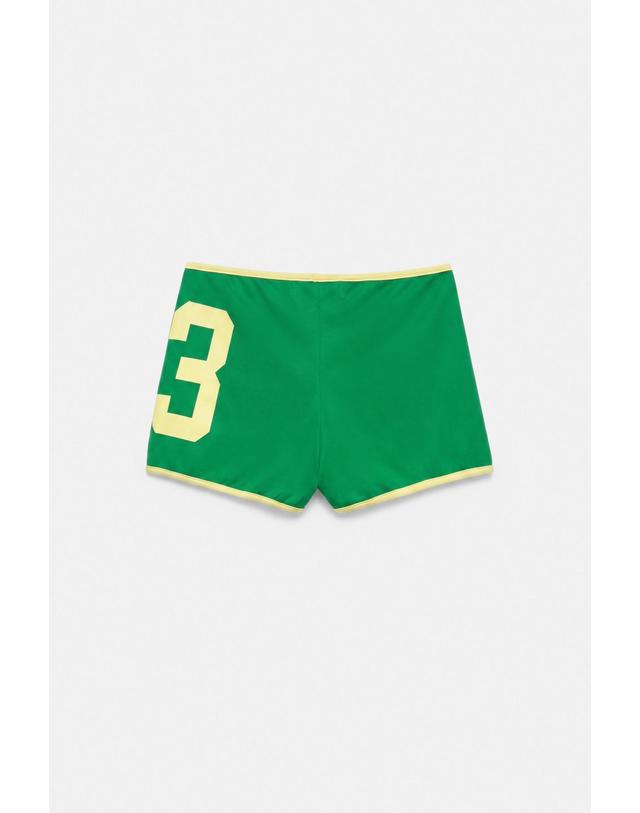 풀앤베어 풀앤베어 브라질 그래픽 미니 반바지 7665/311 GREEN 그린 착용컷