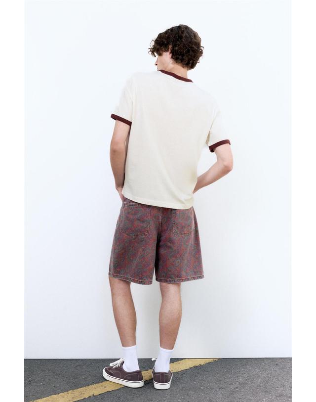풀앤베어 풀앤베어 프린트 라운드넥 반팔 티셔츠 3231/530 OFF WHITE 아이보리 착용컷