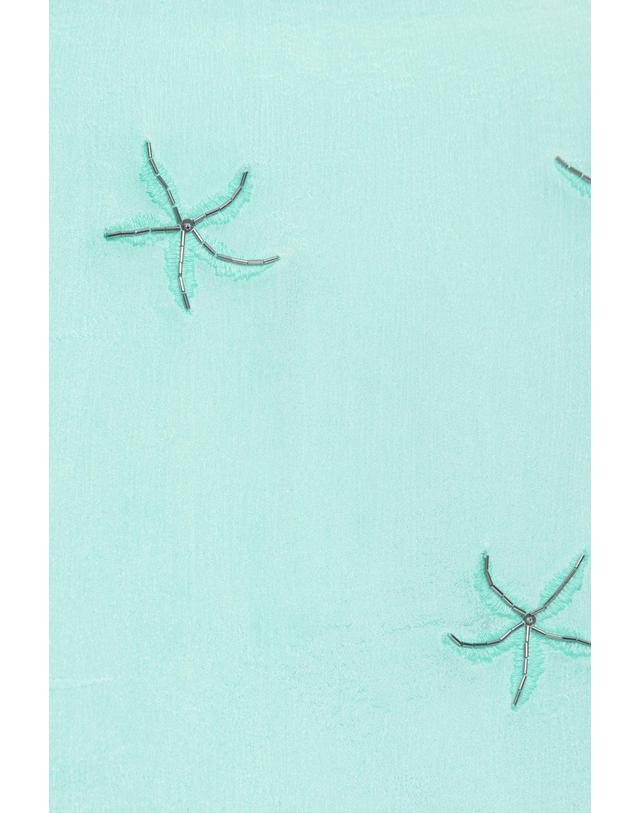 풀앤베어 풀앤베어 스타 비즈 사롱 랩 미니 스커트 3385/328 TURQUOISE 밝은연두 착용컷