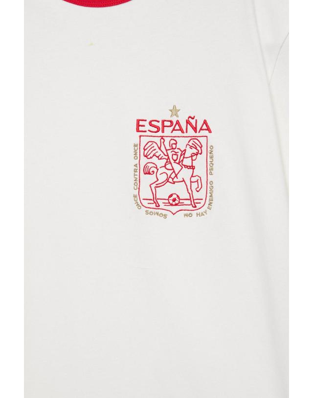 풀앤베어 풀앤베어 스페인 FIFA 월드컵 26 반팔 티셔츠 7232/553 OFF WHITE 아이보리 착용컷