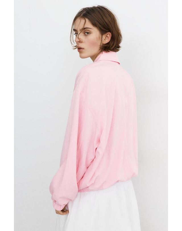 풀앤베어 풀앤베어 오버사이즈 집업 플루이드 자켓 3720/373 ROSE PINK 핑크 착용컷