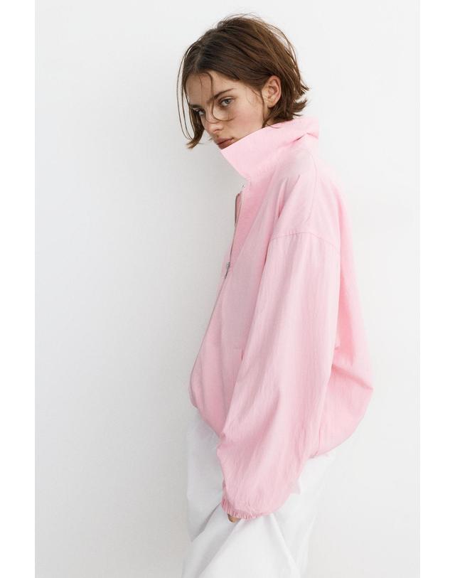 풀앤베어 풀앤베어 오버사이즈 집업 플루이드 자켓 3720/373 ROSE PINK 핑크 착용컷